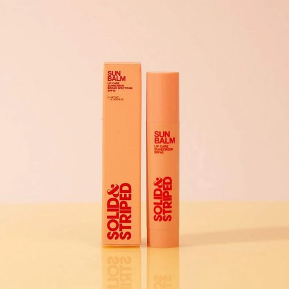 Solid & Striped Sun Balm SPF-45 Moisturizing Sun Care Lip Balm 0.12 oz